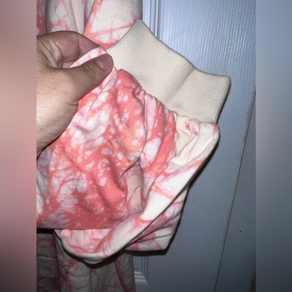 NWOT RACHEL COMEY Target Plus Tie Dye Orange French Terry Cropped Sweatshirt - Picture 5 of 8